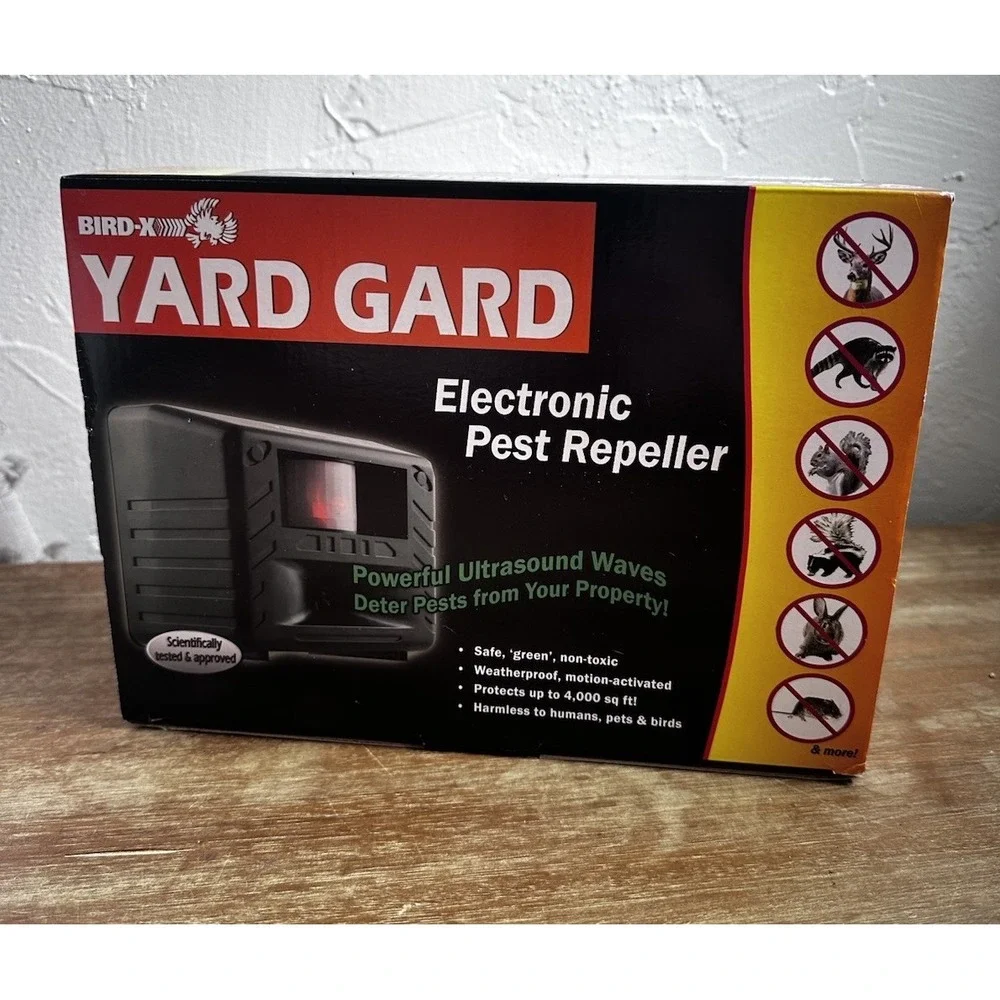 Bird-X Yard Gard - Electronic Pest Repeller *NEW IN BOX*